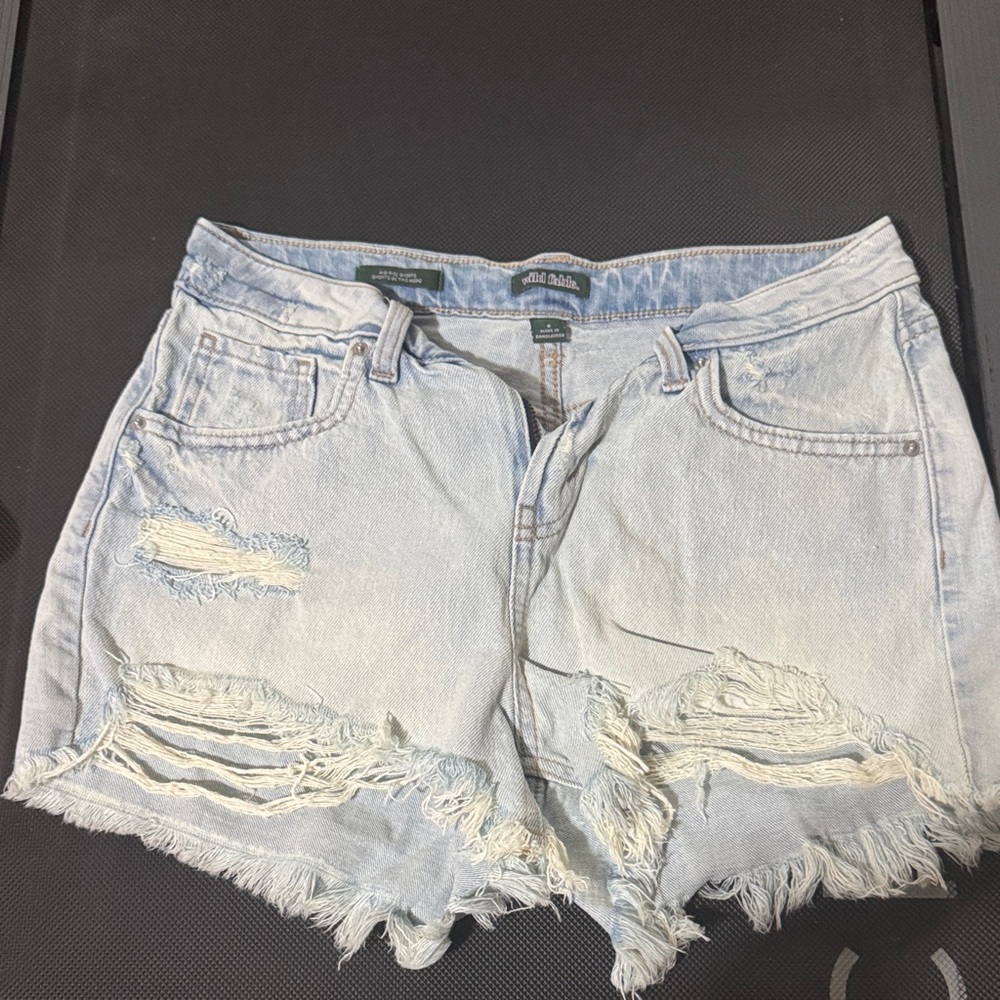 Wild Fable Light Blue Distressed Denim Women’s Shorts